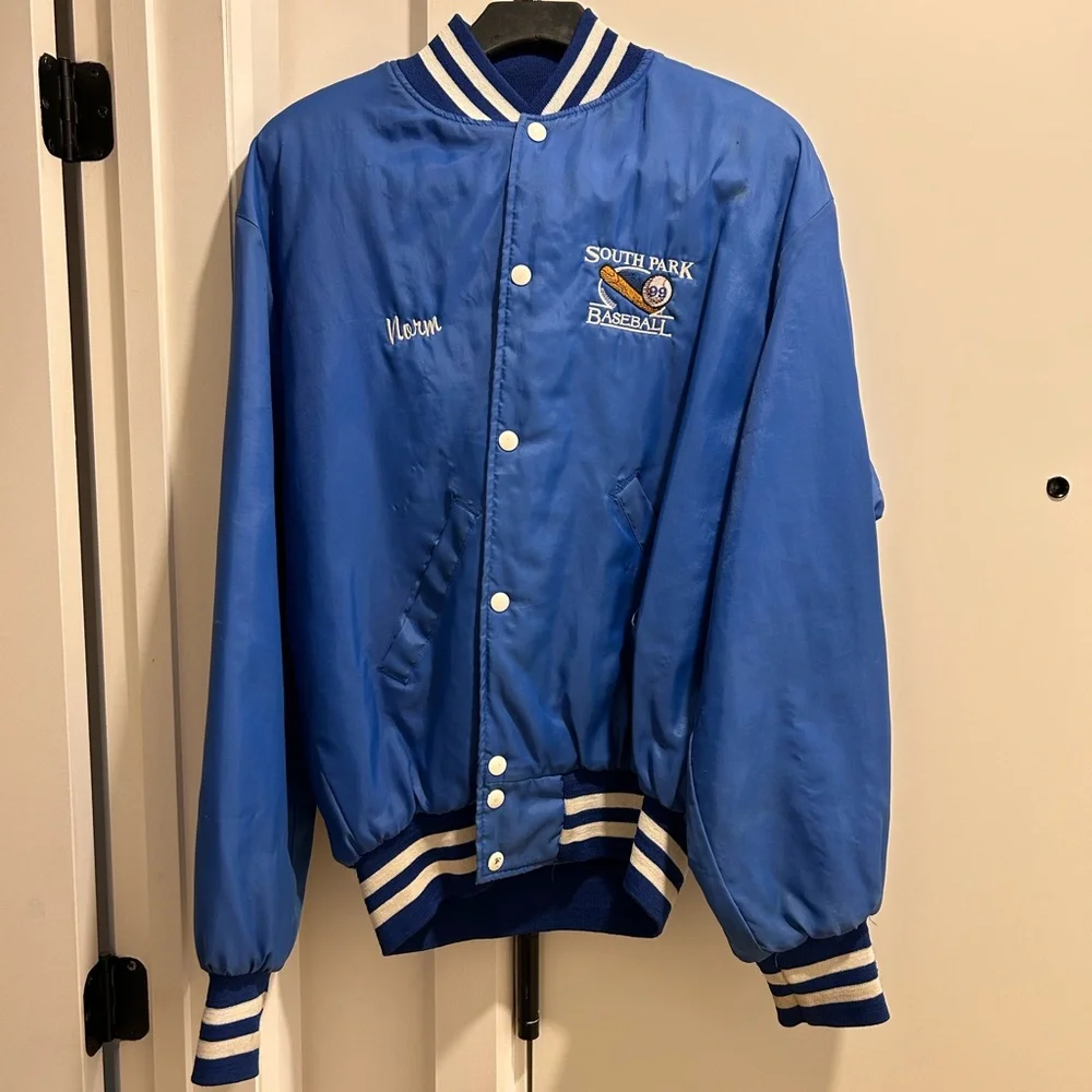 Blue Baseball Jacket - Picture 1 of 3